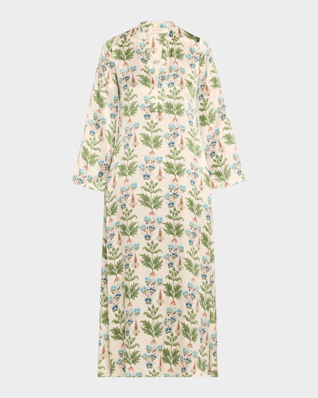 Jenna Persian Botanic Silk Dress
